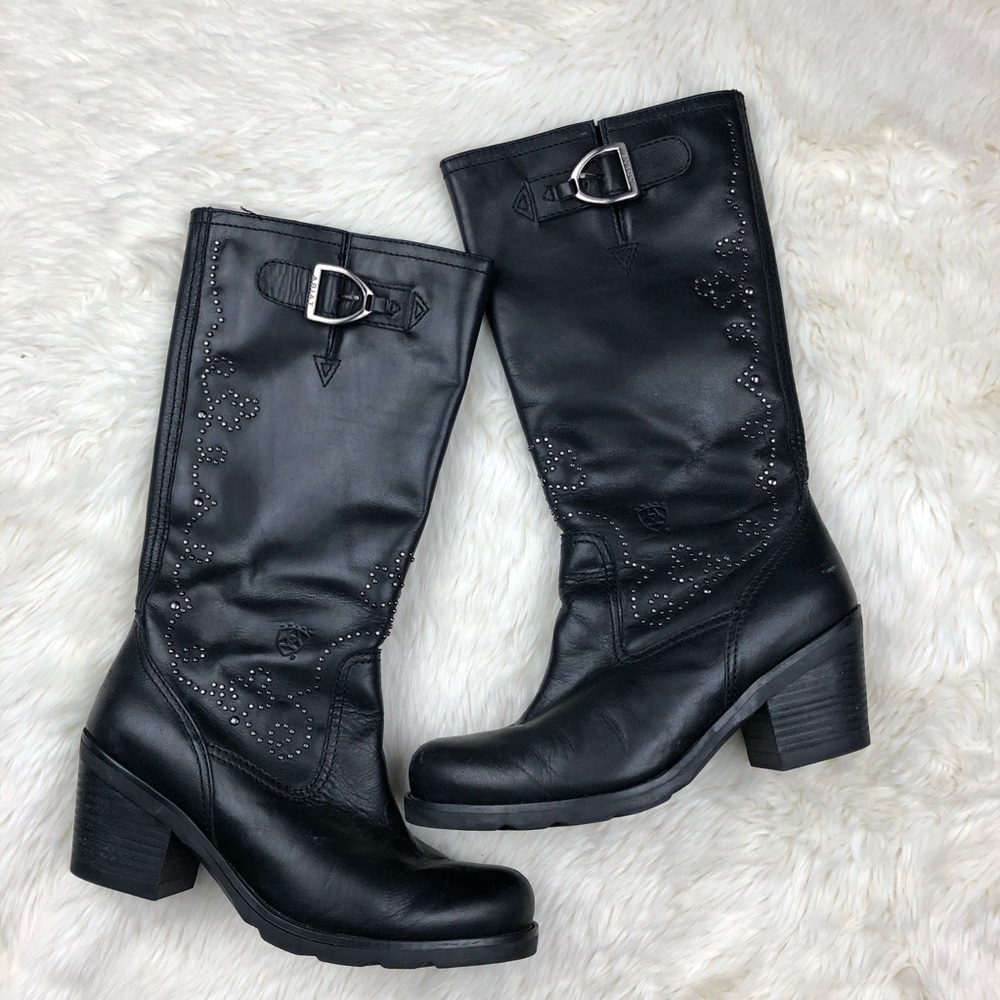 Ariat Studded black boots